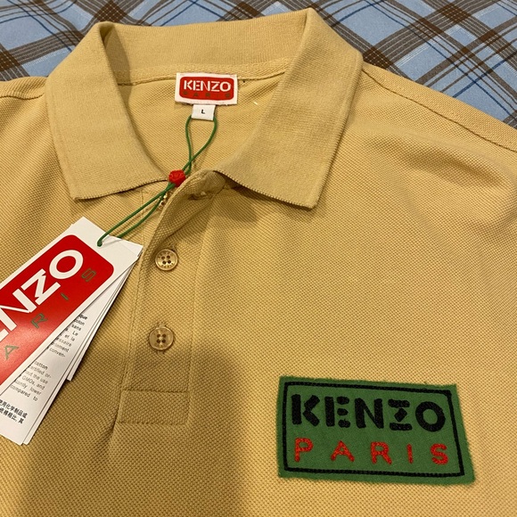 Kenzo logo-patch Cotton Polo Shirt - Picture 2 of 3